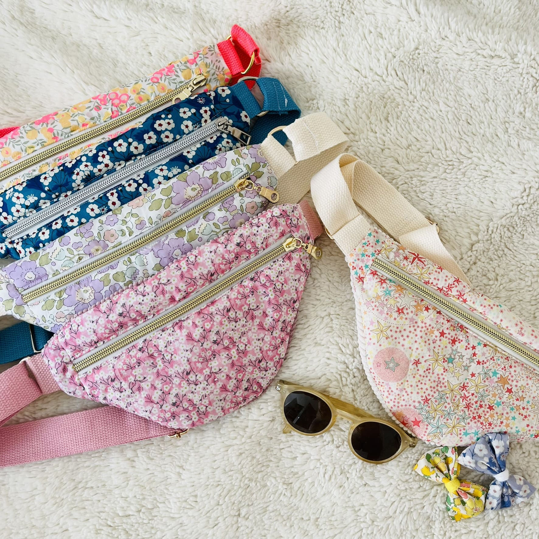 sac banane enfant liberty et velours