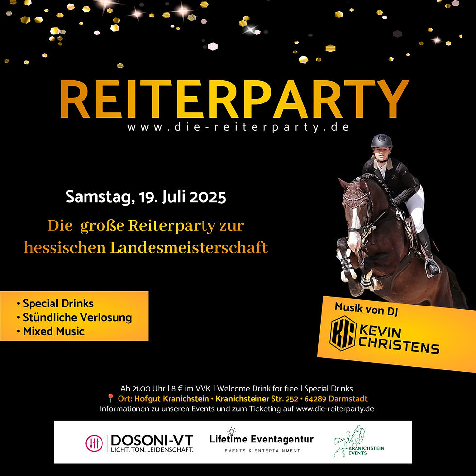 DIE REITERPARTY - Kranichstein Events