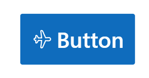 A blue Power Apps button with a white airplane icon and the word "Button".