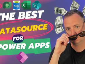 What is the best data source for Power Apps?