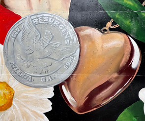 Mural Close Up, Please Stay Margo Perkins