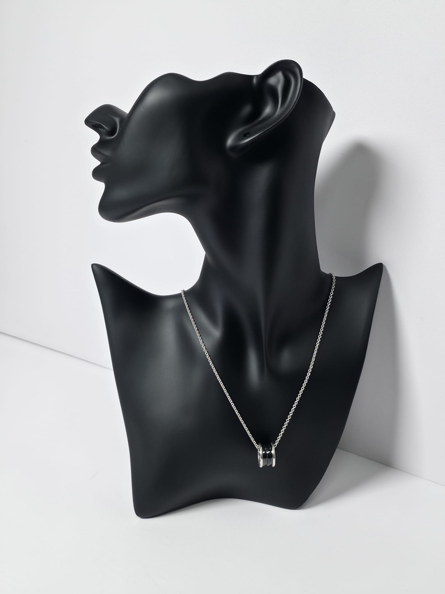Bvlgari - B zero 1 Save The Children Pendant Necklace Black Ceramic Silver 925