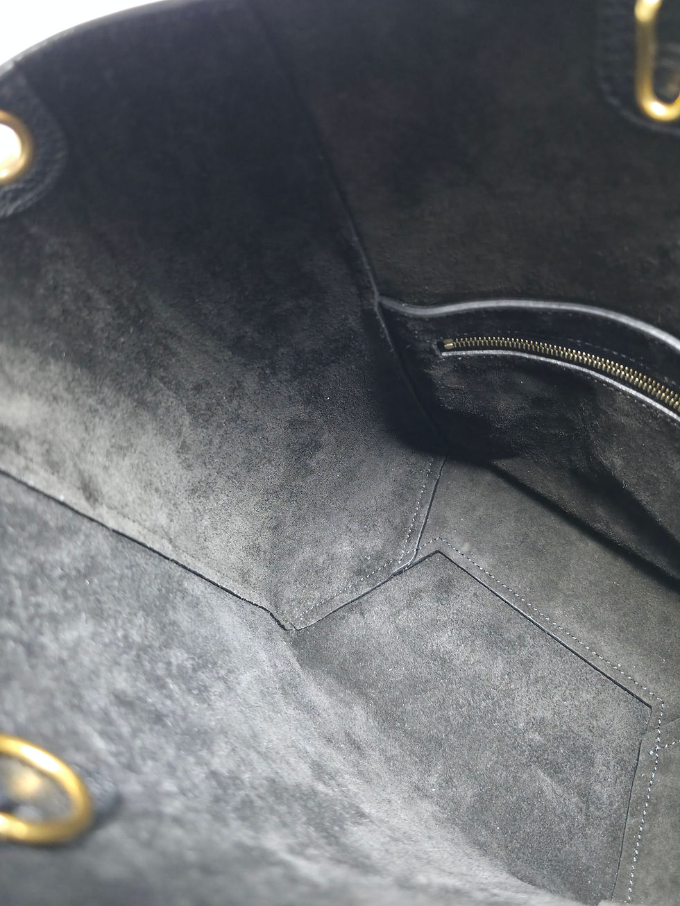 Thumbnail: Celine - Sangle Bucket Bag Calfskin Black 18930