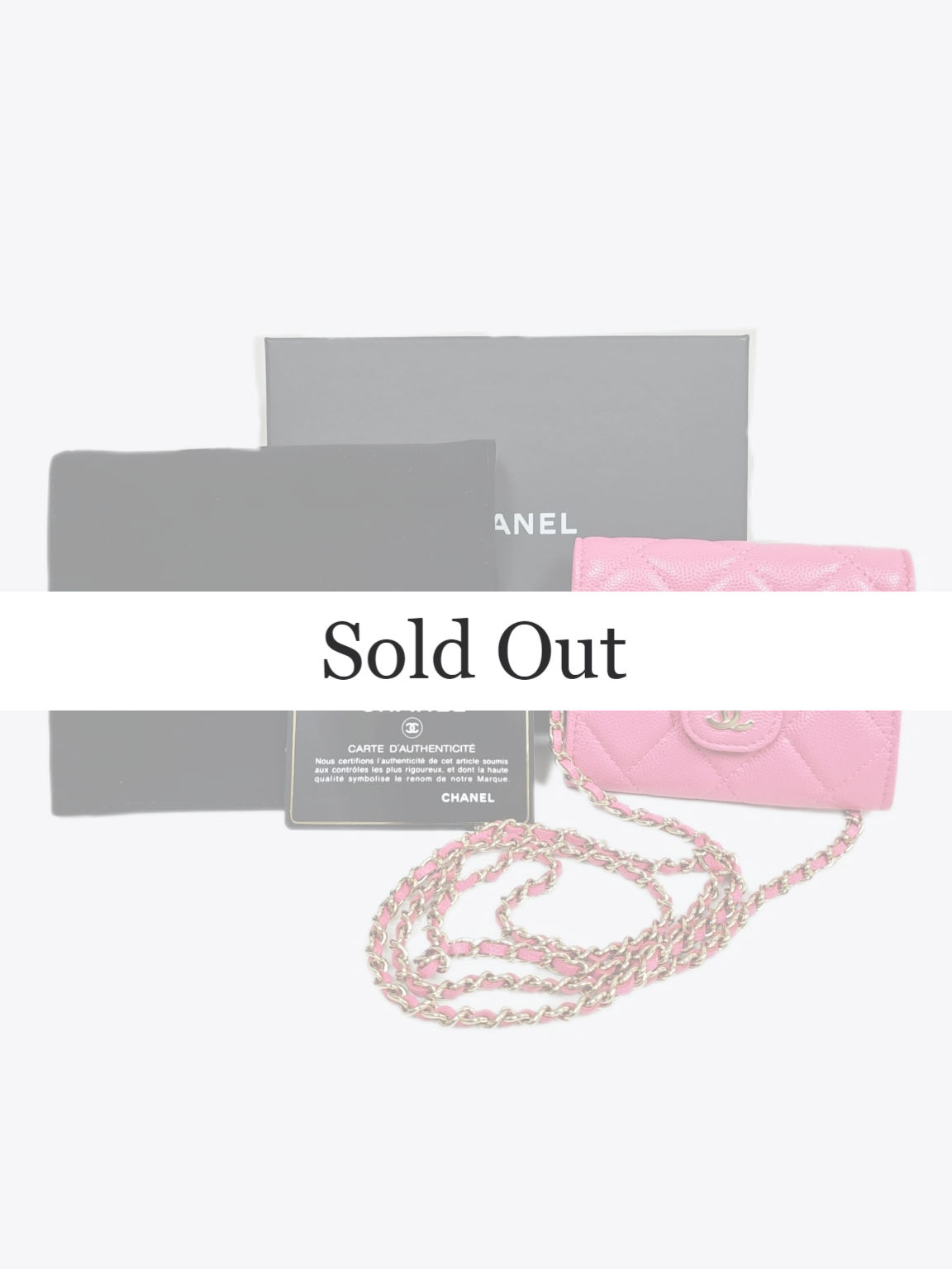 CHANEL - Card Holder with Chain