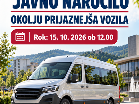 Mestna občina Velenje objavila naročilo za okolju prijaznejša vozila