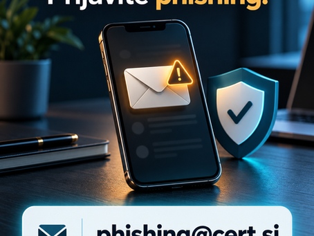 SI-CERT odpira namenski naslov za prijavo phishinga