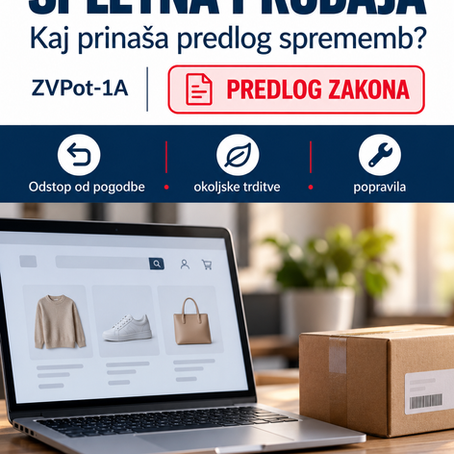 Spletna prodaja: kaj predvideva predlog novele ZVPot-1A?