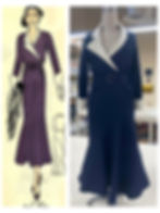 1930s Half Scale Dress