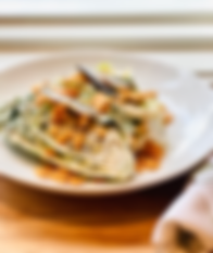 NG Caesar_Baby Romaine, Crispy Parmesan Crumble, White Anchovy Filets_NeutralGroundBar+Kit