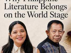 "More Than Words: Why Philippine Literature Belongs on the World Stage," featuring translator Ana Margarita Nuñez and cultural scholar Prof. Felipe M. de Leon Jr. The article explores how literary translation preserves Filipino languages, culture, and identity while bringing Philippine literature to international readers through works such as Genevieve Asenjo's The Melancholy of the Tongue.