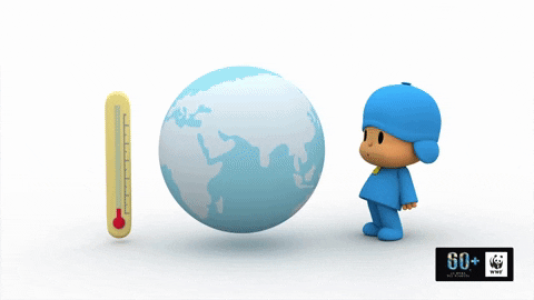Climate Change Heat GIF by Pocoyo.gif