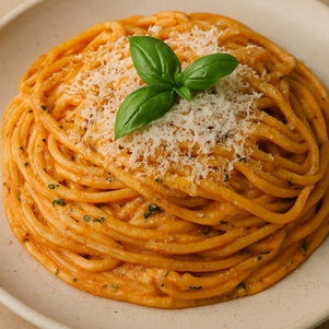 Spaghetti with Vodka Sauce 