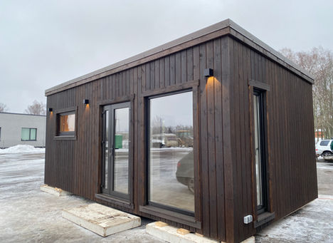 Modular sauna house, Wooden design, timber frame, moduļu mājas, paneļu mājas, ražošana, Cēsis, Latvija, attefallshus, koka karkasa mājas, loft house, wendi modular, garden office, 