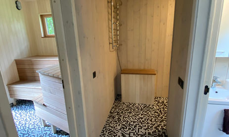 Modular sauna house, timber frame, moduļu mājas, paneļu mājas, ražošana, Cēsis, Latvija, attefallshus, koka karkasa mājas