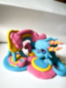 Pansexual Perspective Pride Dragon Sculpture Polymer Clay
