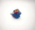Thumbnail: Pansexual Flag Pride Dragon Keychain Polymer Clay