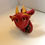 Thumbnail: Adopt Blazeheart! Red and Gold Dice Dragon Polymer C