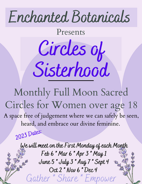 It's almost Here! The FIRST Monday Moon Circle...Feb 6th!