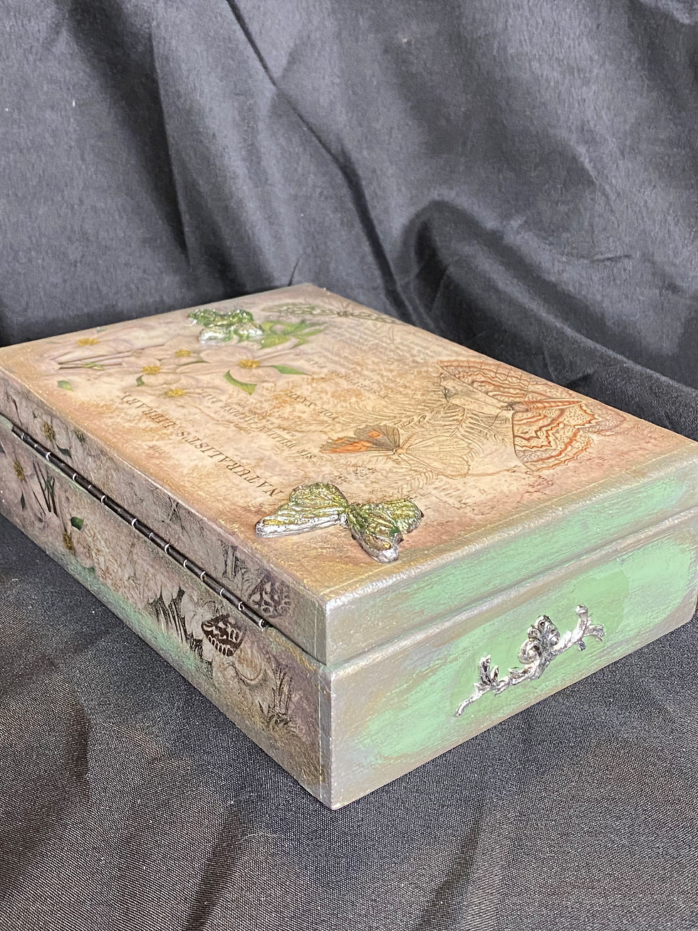 Thumbnail: Botanical Butterfly Altar Box ~ Enchanted Reliquary