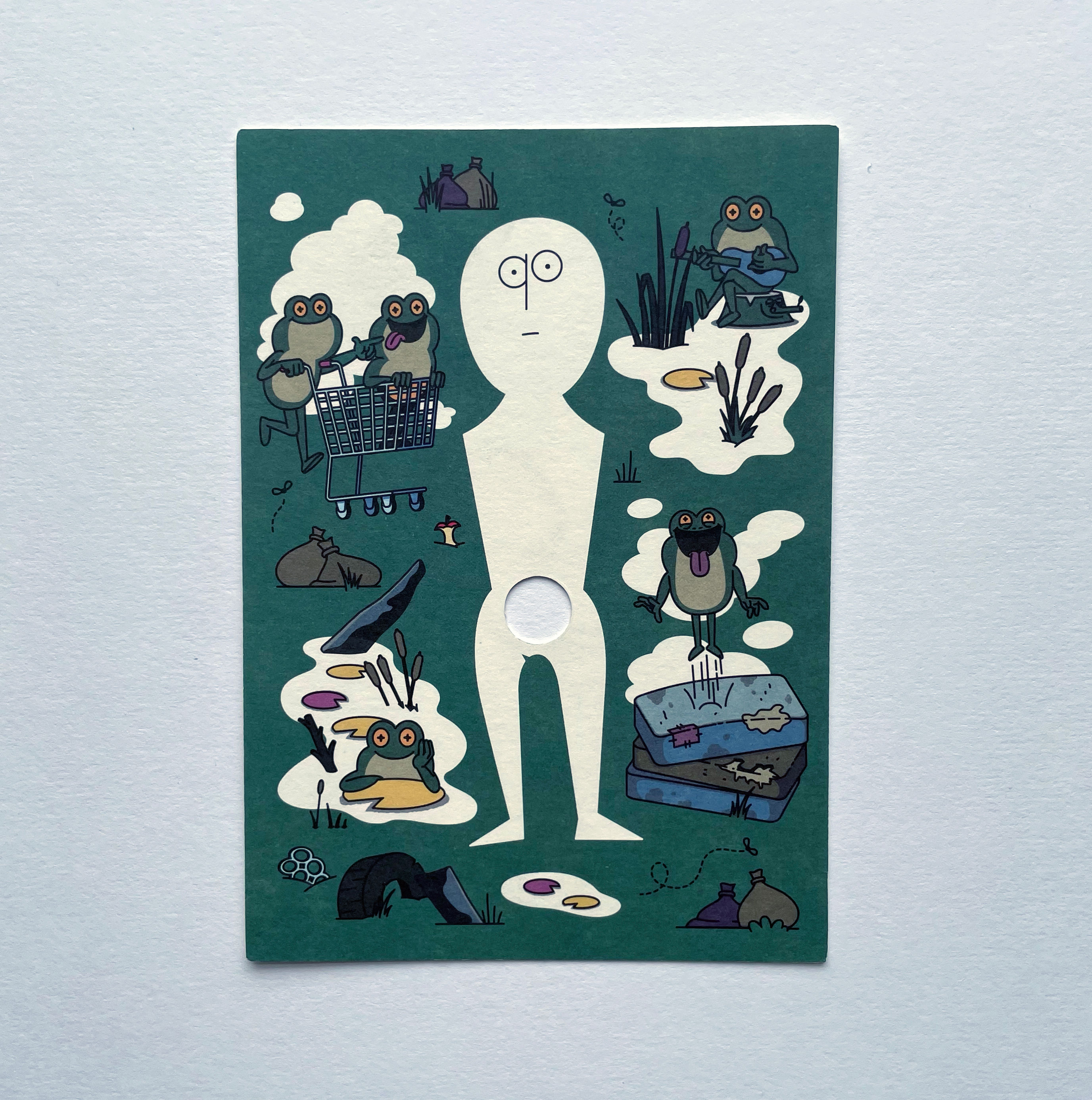 Dagenham Idol Postcard / Frogs