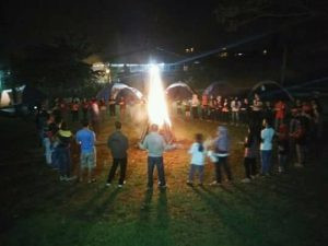 api unggun di Citra Alam riverside
