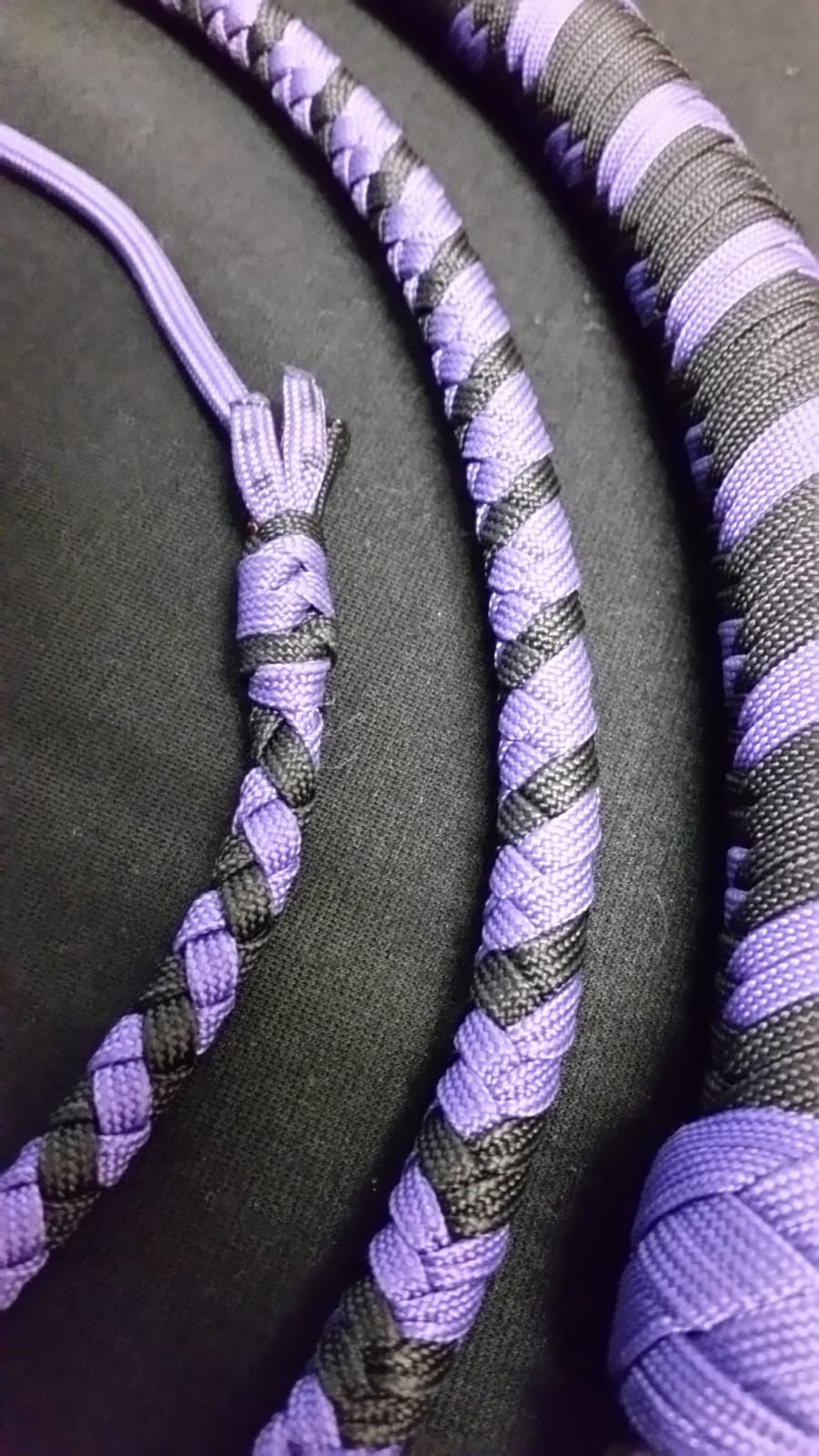 Thumbnail: Purple and Black with Collar - 6.5ft