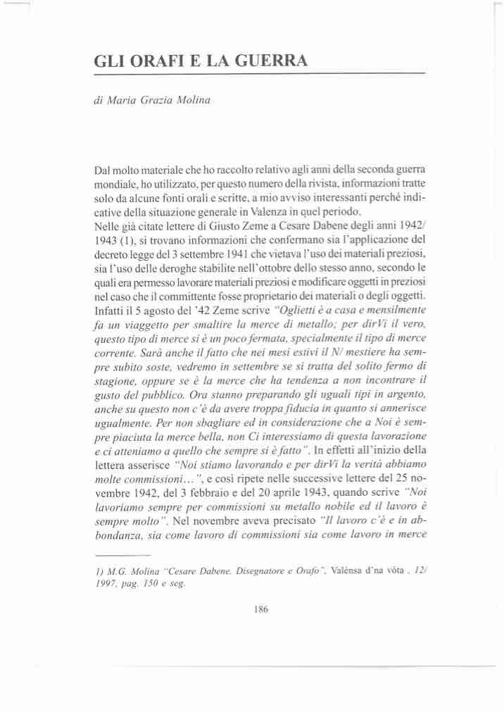 13.03 - Gli orafi e la guerra