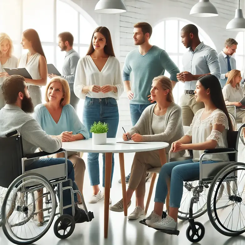 DALL·E 2025-03-24 23.48.09 - A realistic and professional photo representing an inclusive