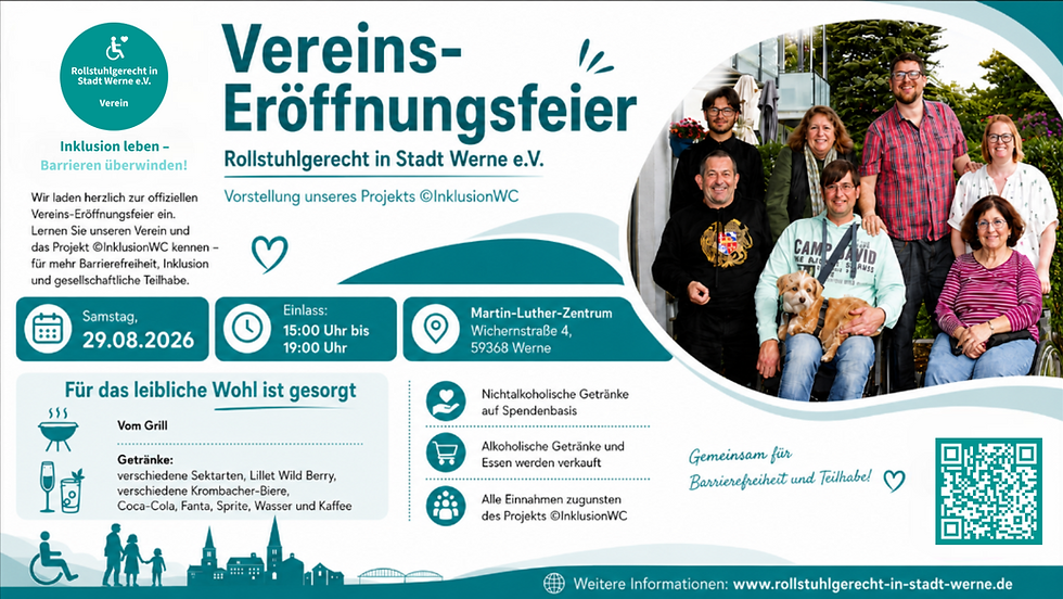 🎉 Vereins-Eröffnungsfeier & Vorstellung des Projekts ©InklusionWC