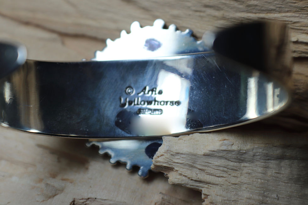 Thumbnail: Artie Yellowhorse Royston Turquoise Cuff