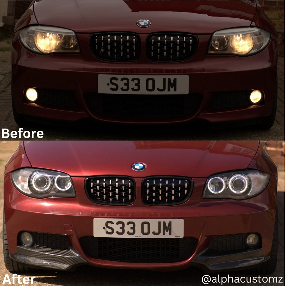 Thumbnail: 1 SERIES V2 HEADLAMPS WITH WHITE ANGEL EYES