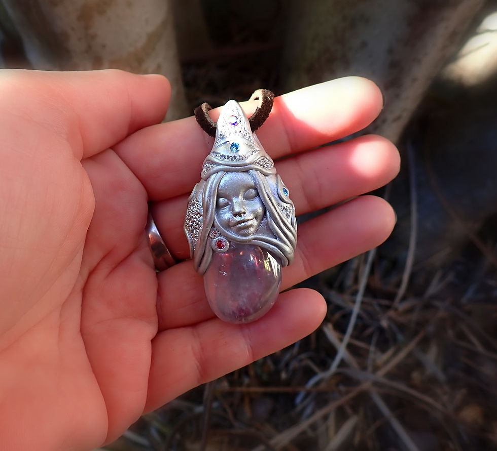 Thumbnail: Little Protective Goddess Aura Amethyst