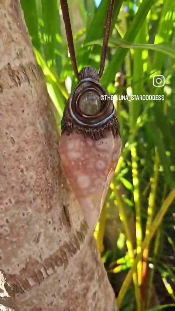 Thumbnail: Path Home Pink Amethyst in Flower Agate & Prehnite Pendant