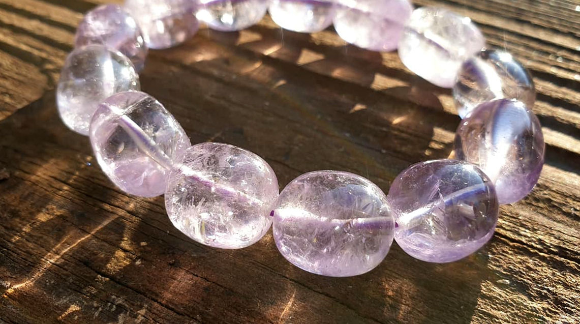 Amethyst Freeform Stretch Bracelet
