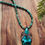 Thumbnail: 'Heartfelt' Chrysocolla and Malachite Beaded Necklace