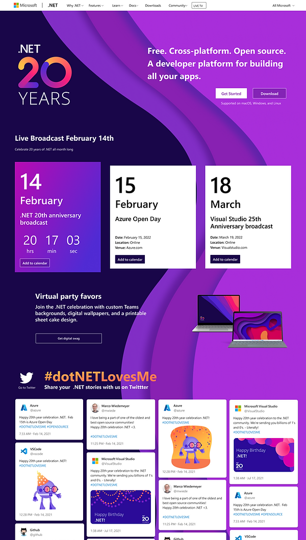 .NET 20th Anniversary