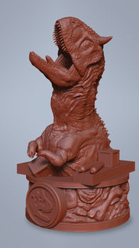 3D Carnotaurus Sculpt