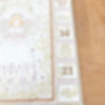 Thumbnail: Angel Fabric Pocket Advent Calendar - cream