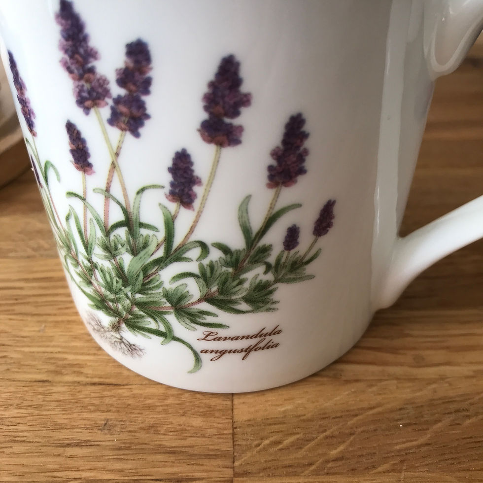 Thumbnail: Fine bone china mug featuring a Lavender design.