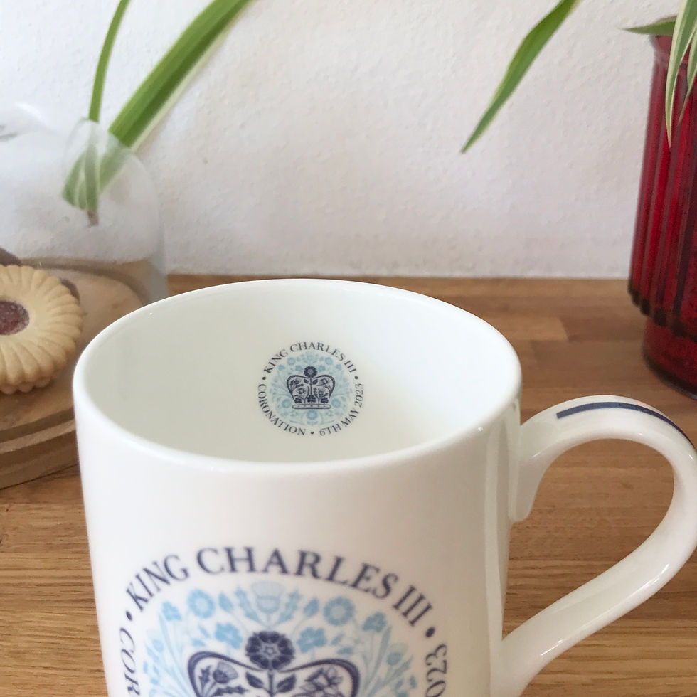 Thumbnail: King Charles III Coronation Souvenir Bone China Mug - Blue
