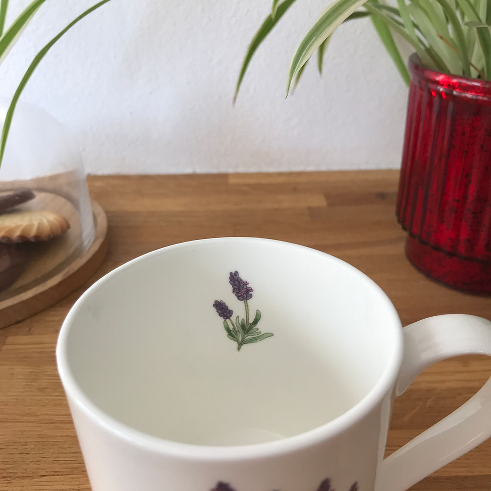 Thumbnail: Fine bone china mug featuring a Lavender design.