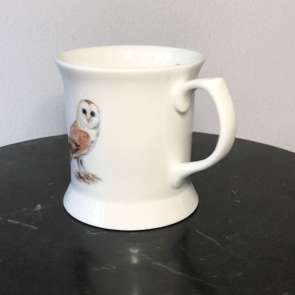 Thumbnail: Fine bone china mug featuring an owl.