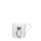 Fine bone china espresso cup featuring a stoat design.