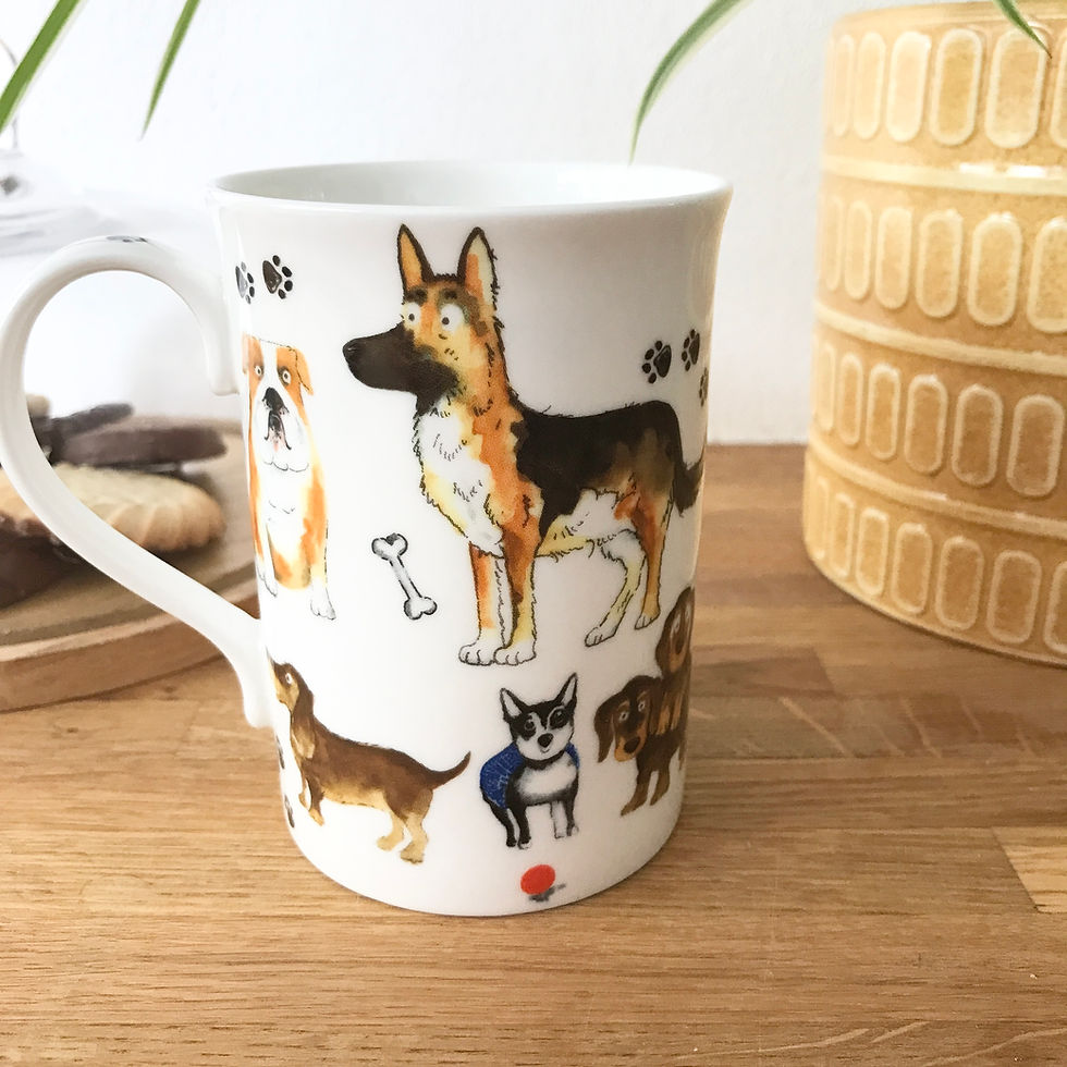 Thumbnail: Dogs Bone China Mug (style 4)
