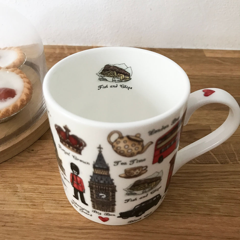 Thumbnail: Fine bone china mug featuring a London design.