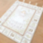 Thumbnail: Angel Fabric Pocket Advent Calendar - cream