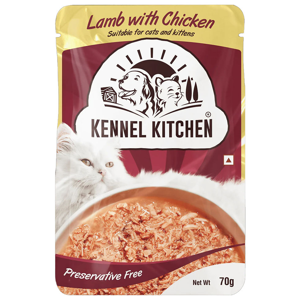 Kennel Kitchen Lamb with Chicken IN Gravy (Cat Food) 70g.