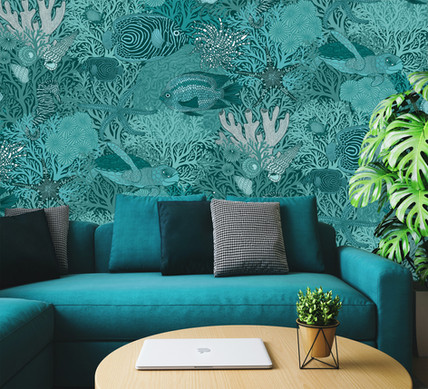 Underwater Love
Teal Wallpaper