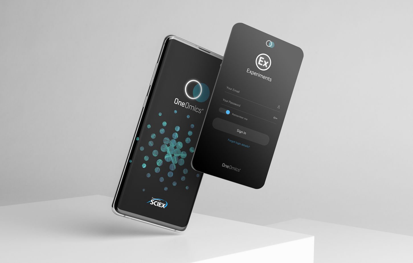 Design of Experiments app landing page on mobile