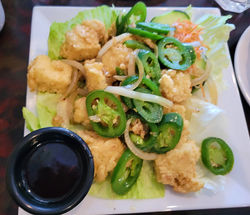 Tofu Stir Fried in Spice Salt